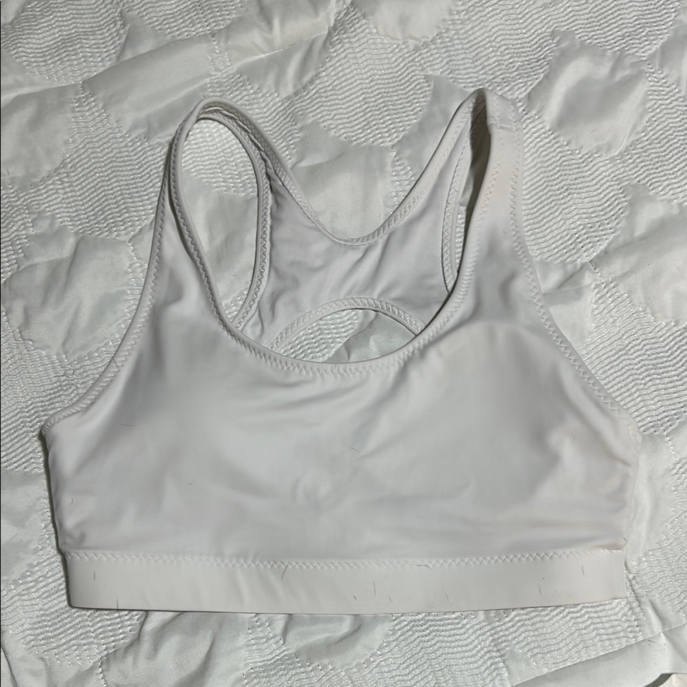 Fabletics raced back swim top